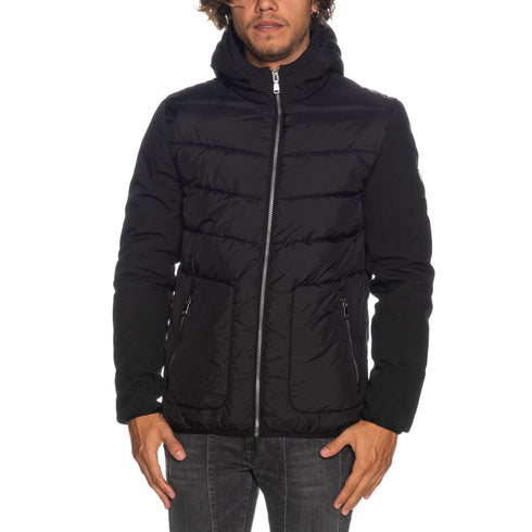 Piumino Uomo bitessuto con cappuccio Nero YESZEE- Francavilla Moda